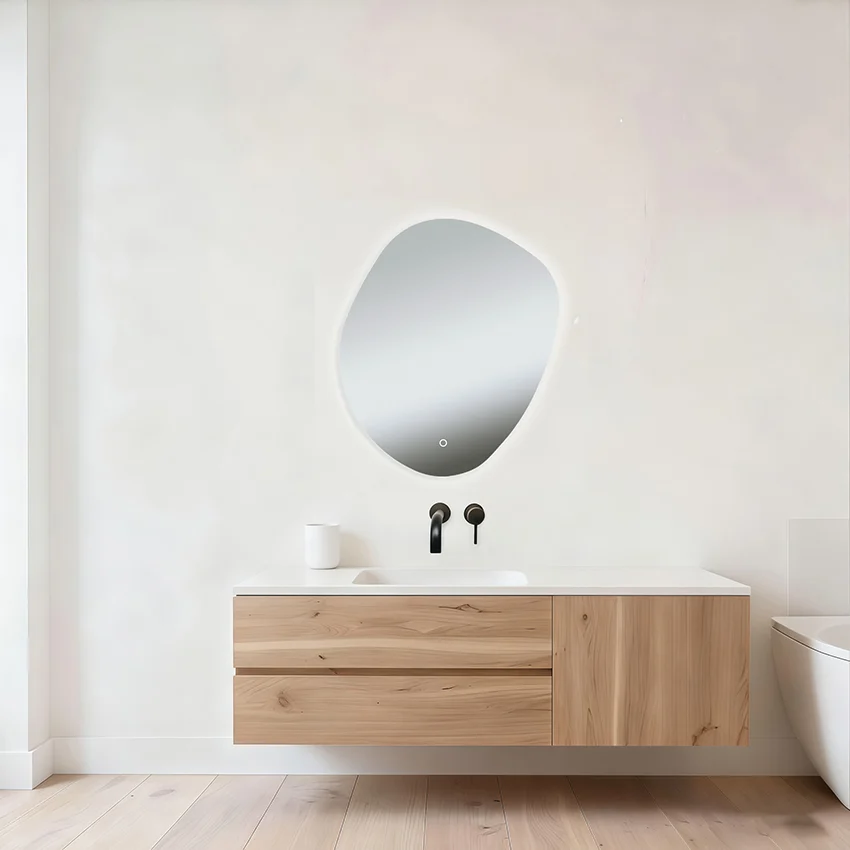 Wiesbaden Ellva Spiegel | Organisch | LED | 100 x 85 cm