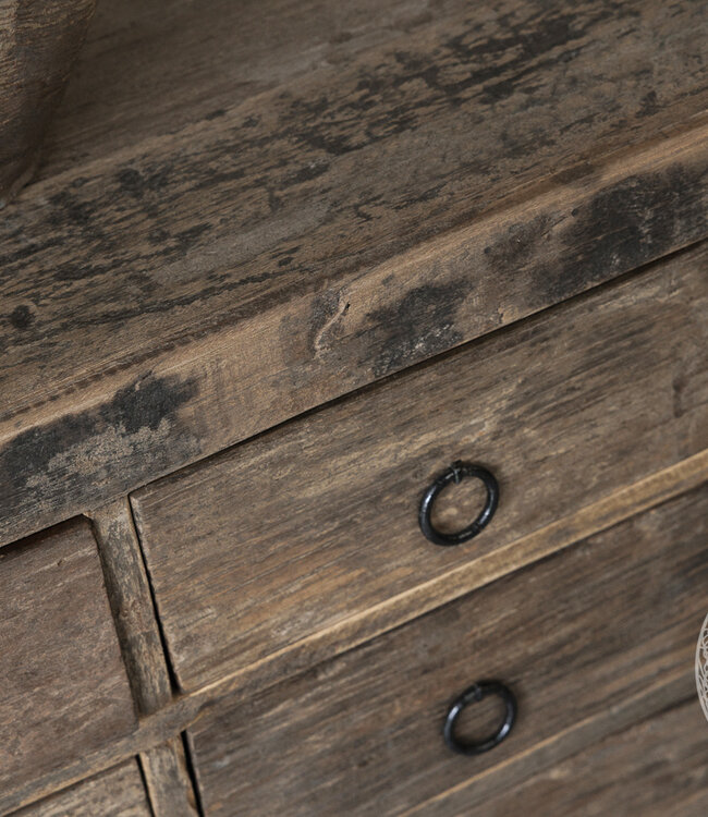 Be-Uniq Wandtafel Oud hout | Limited Edition | H90 cm