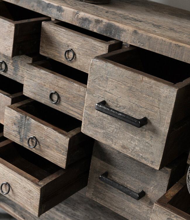 Be-Uniq Wandtafel Oud hout | Limited Edition | H90 cm