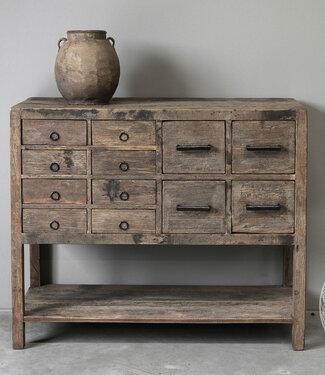 Be-Uniq Wandtafel Oud hout | Limited Edition | H90 cm