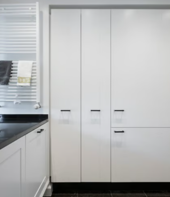 Dauby STUK MEUBELGREEP PMQ-96 VEROUDERD IJZER - ZWART (VO) 96mm