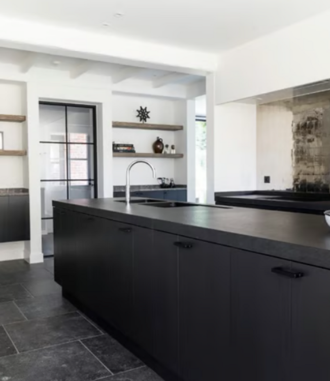 Dauby STUK MEUBELGREEP PMQ-96 VEROUDERD IJZER - ZWART (VO) 96mm