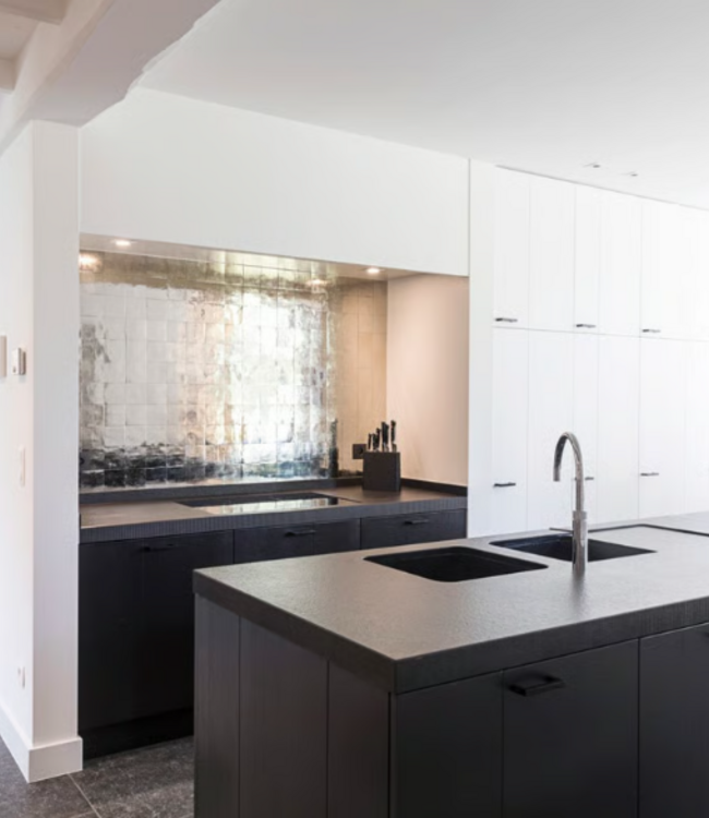 Dauby STUK MEUBELGREEP PMQ-96 VEROUDERD IJZER - ZWART (VO) 96mm