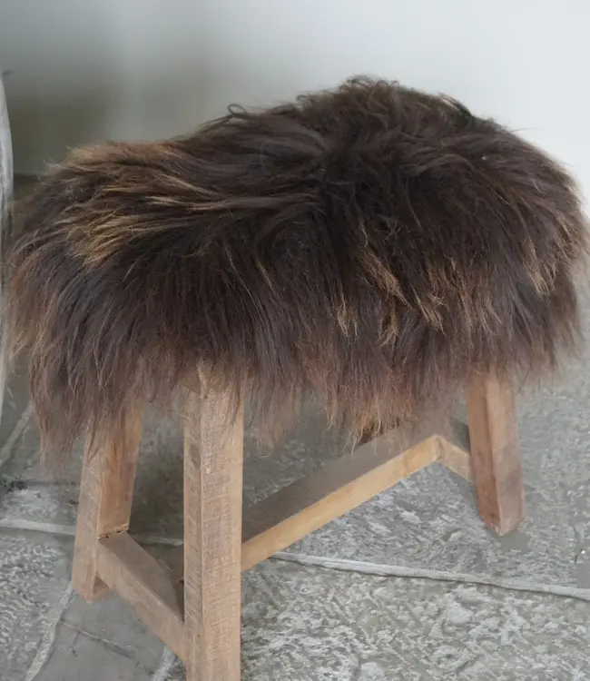 Rene Houtman IJslands Schapenvacht bruin - Langharig