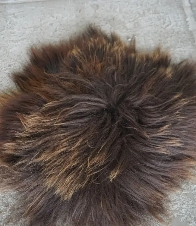 Rene Houtman IJslands Schapenvacht bruin - Langharig