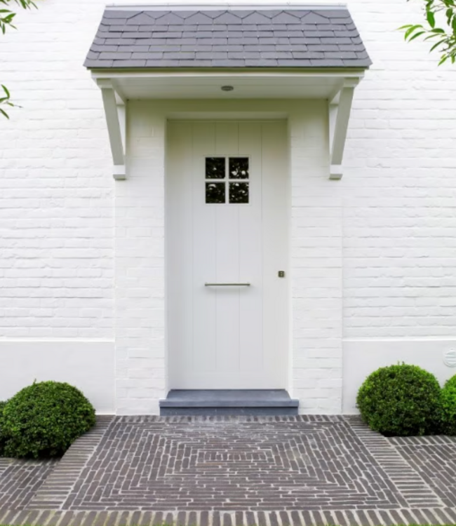 Dauby STUK DEURGREEP PPH WIT BRONS (WB) 350mm