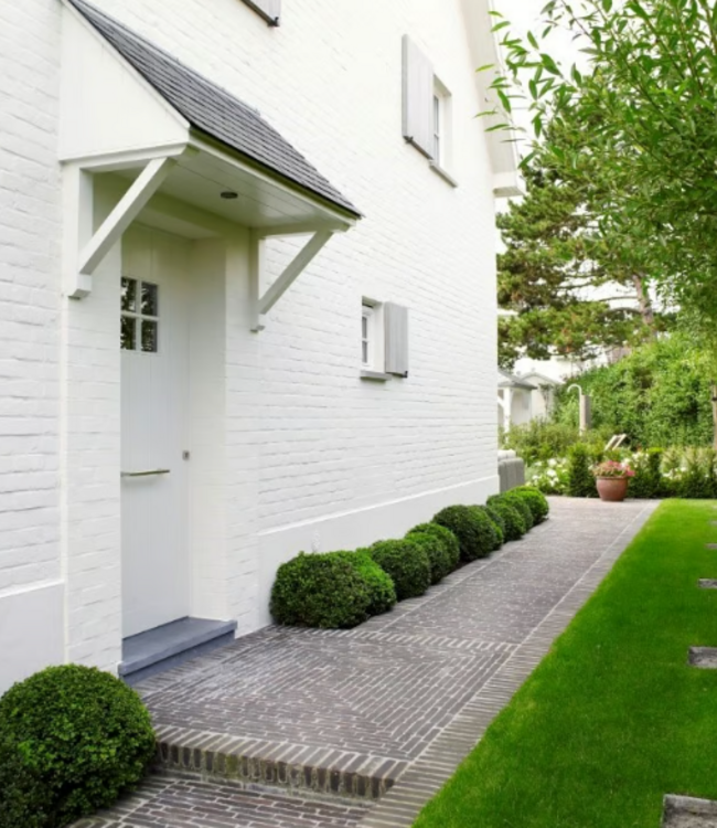 Dauby STUK DEURGREEP PPH WIT BRONS (WB) 350mm