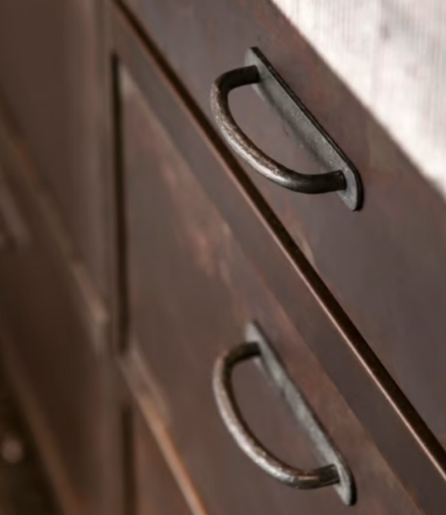 Dauby STUK MEUBELGREEP PMR-96 RUW METAAL (RM) 96mm