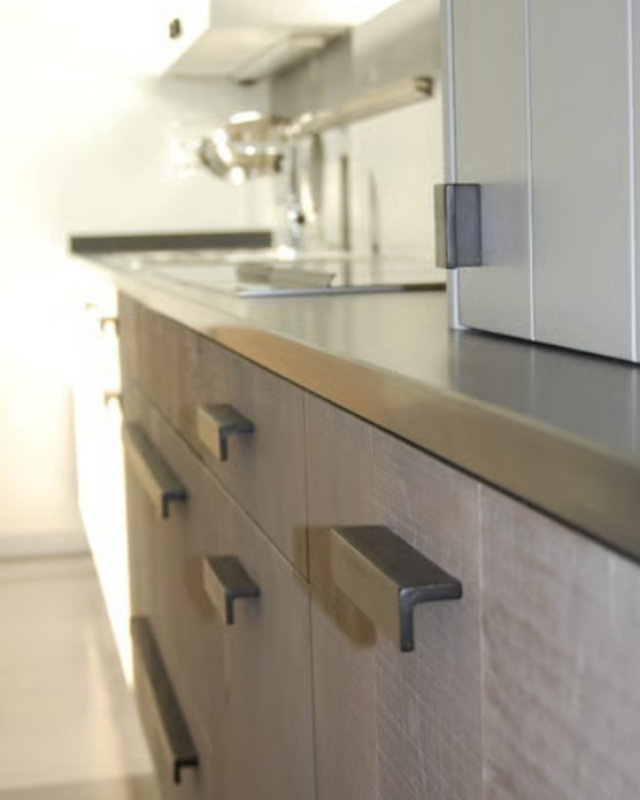 Dauby STUK MEUBELGREEP PML32/50 VEROUDERD IJZER - ZWART (VO) L50mm