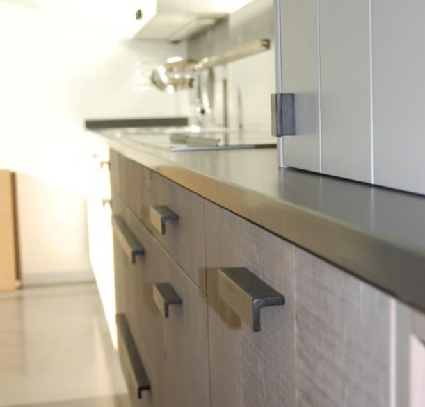 Dauby STUK MEUBELGREEP PML32/50 VEROUDERD IJZER - ZWART (VO) L50mm