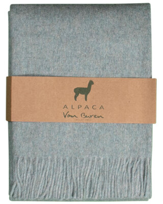Van Buren sinds 1861 Alpaca Plaid | Mint | 200x150 cm