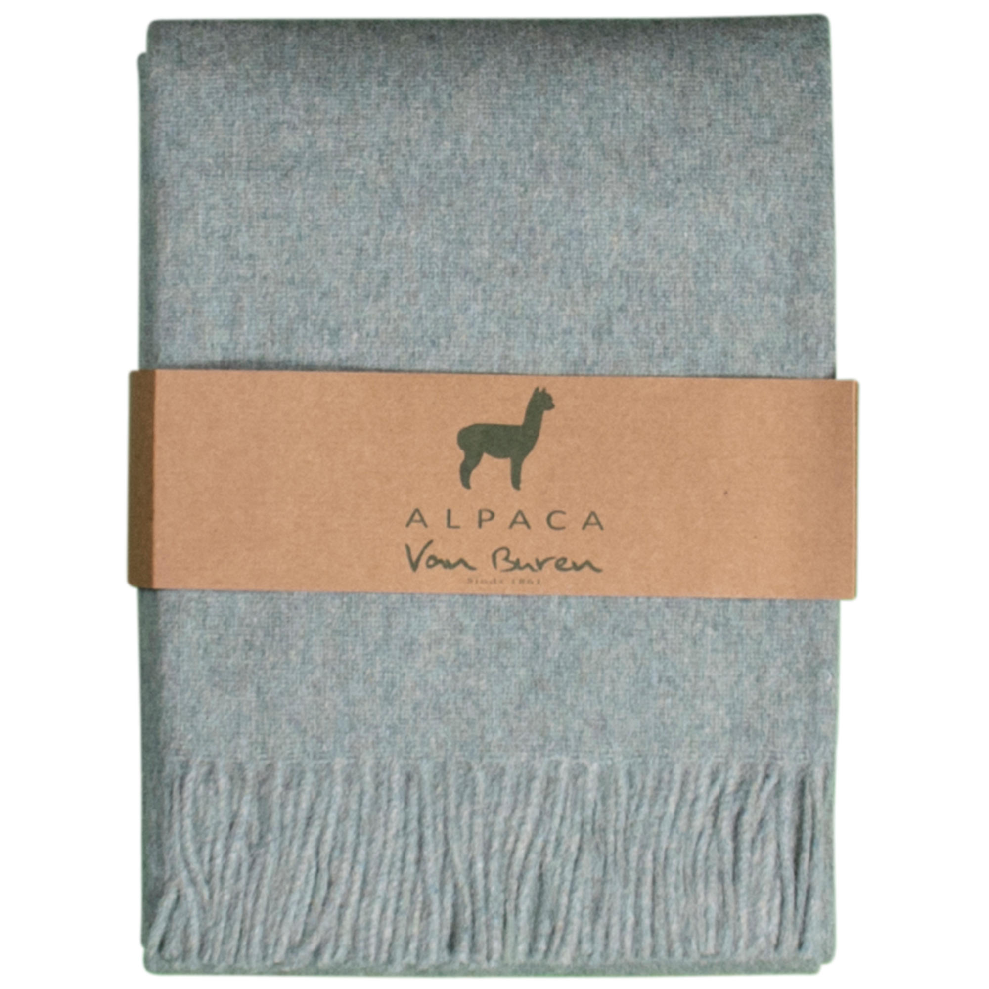 Van Buren sinds 1861 Alpaca Plaid | Mint | 200x150 cm