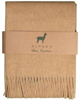 Van Buren sinds 1861 Alpaca plaid | okergeel | 200x150 cm