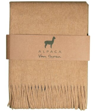 Van Buren sinds 1861 Alpaca plaid | okergeel | 200x150 cm