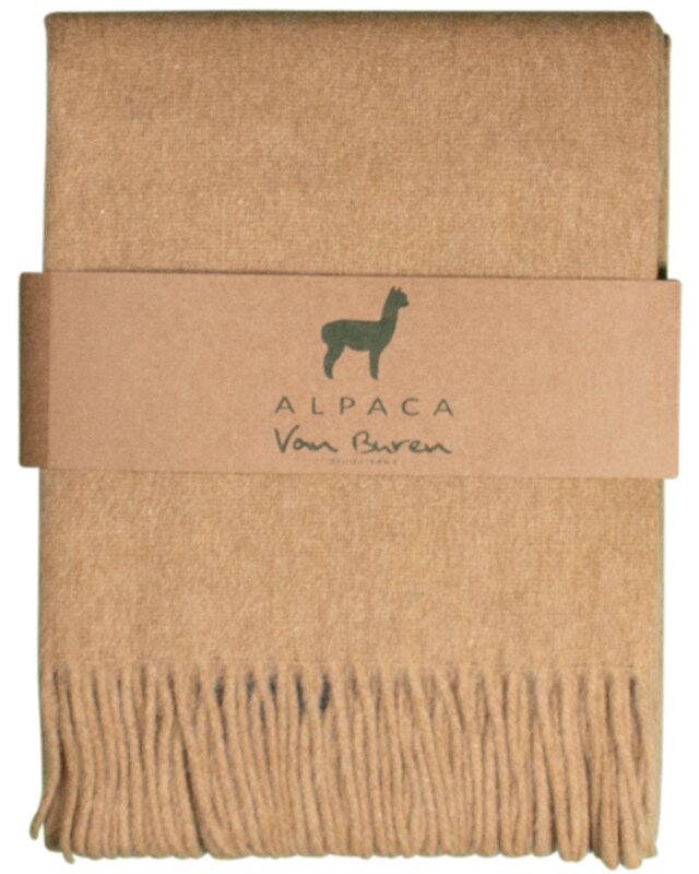 Van Buren sinds 1861 Alpaca plaid | okergeel | 200x150 cm