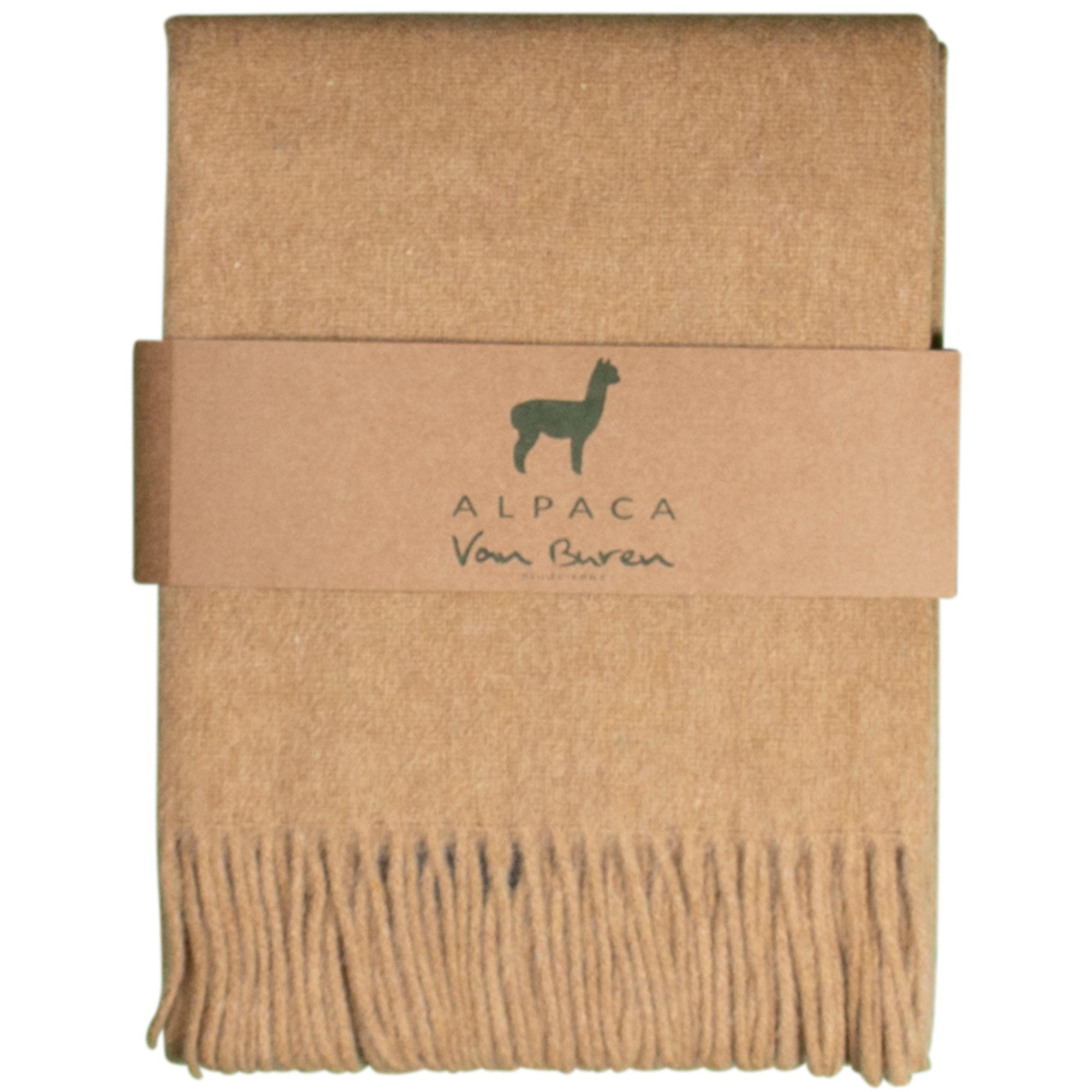 Van Buren sinds 1861 Alpaca plaid | okergeel | 200x150 cm