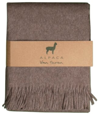 Van Buren sinds 1861 Alpaca Plaid | Chocolade | 200x150 cm