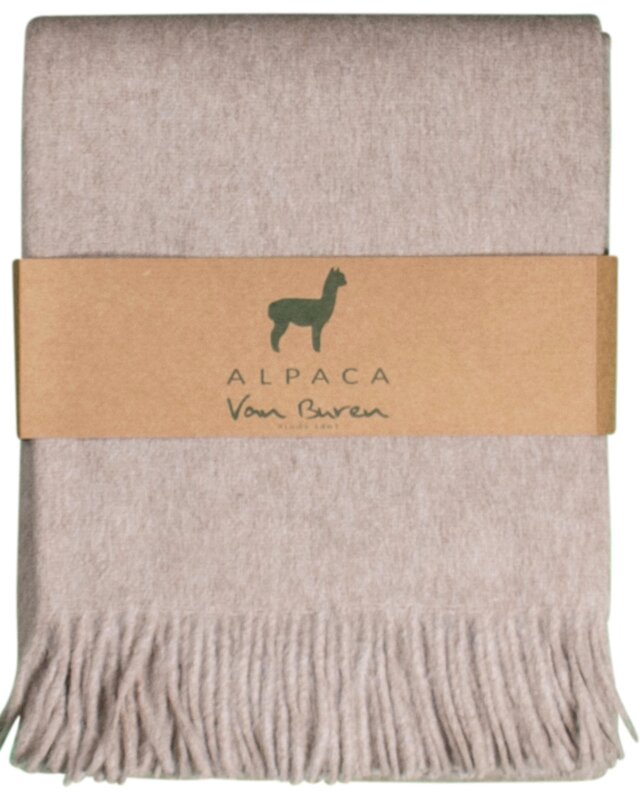 Van Buren sinds 1861 Alpaca Plaid | Lichtbeige | 200x150cm