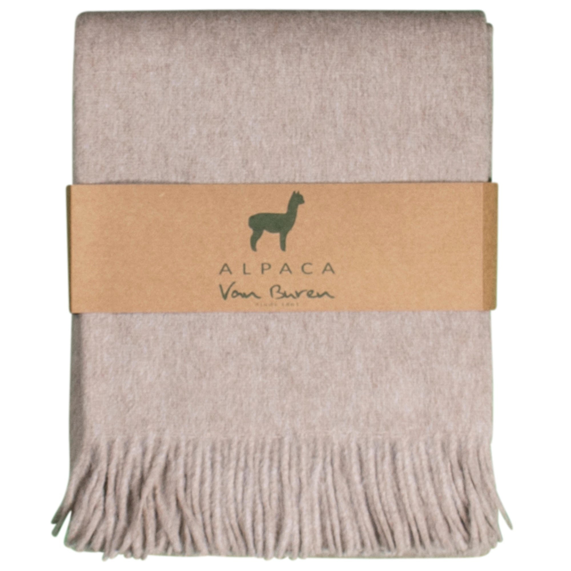 Van Buren sinds 1861 Alpaca Plaid | Lichtbeige | 200x150cm
