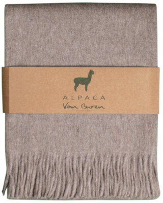 Van Buren sinds 1861 Alpaca Plaid | Beige | 200x150cm