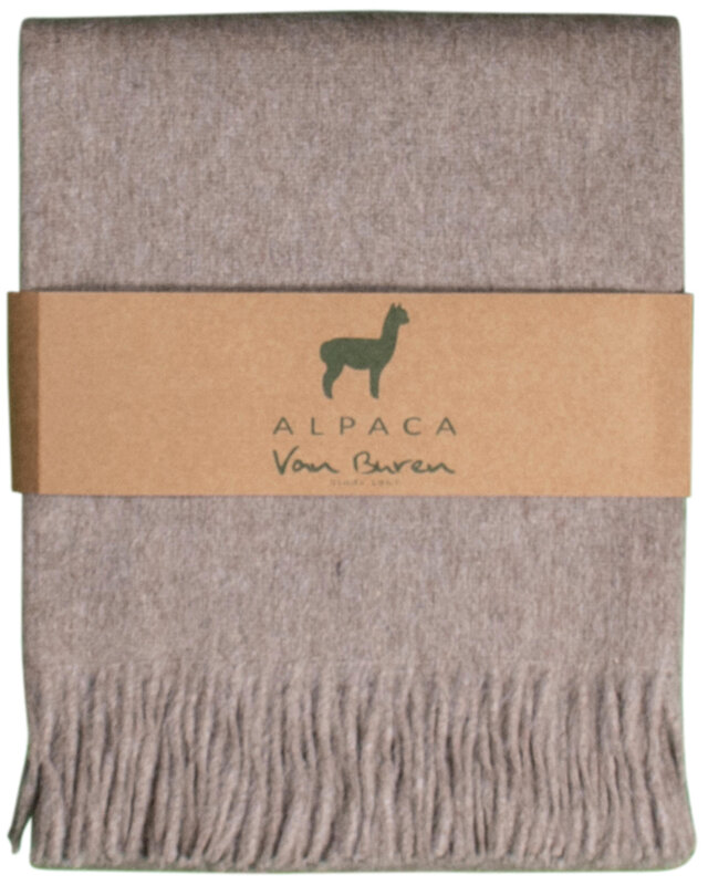 Van Buren sinds 1861 Alpaca Plaid | Beige | 200x150cm
