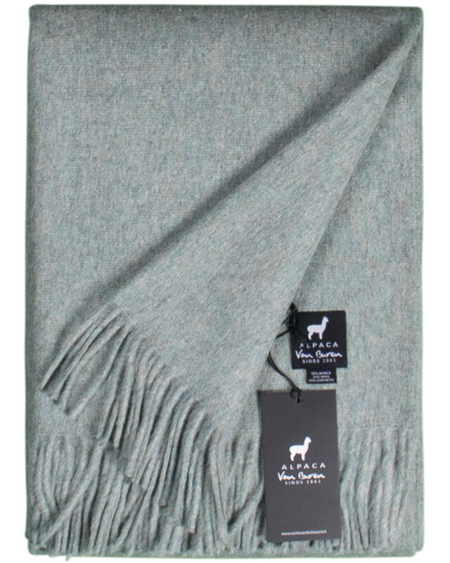 Van Buren sinds 1861 Alpaca Plaid | Mint | 200x150 cm