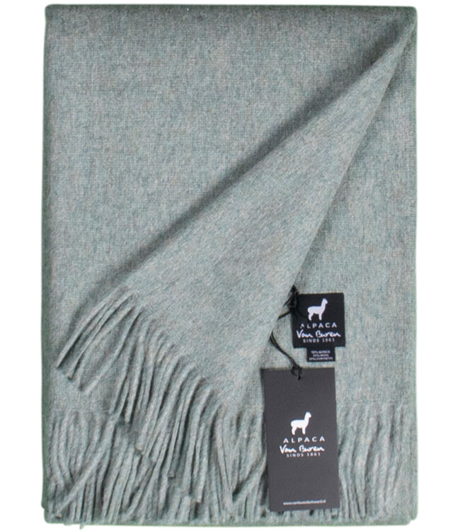 Van Buren sinds 1861 Alpaca Plaid | Mint | 200x150 cm