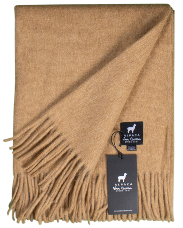 Van Buren sinds 1861 Alpaca plaid | okergeel | 200x150 cm