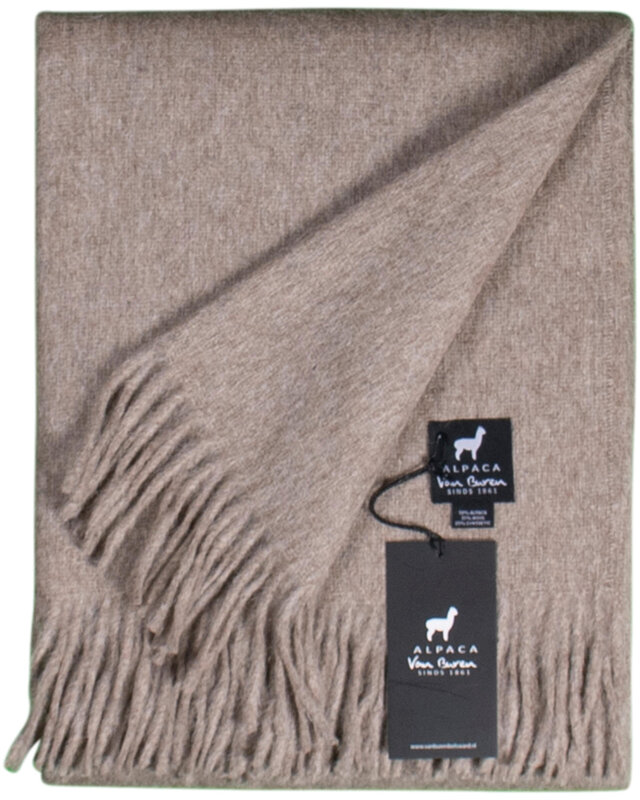 Van Buren sinds 1861 Alpaca Plaid | Beige | 200x150cm