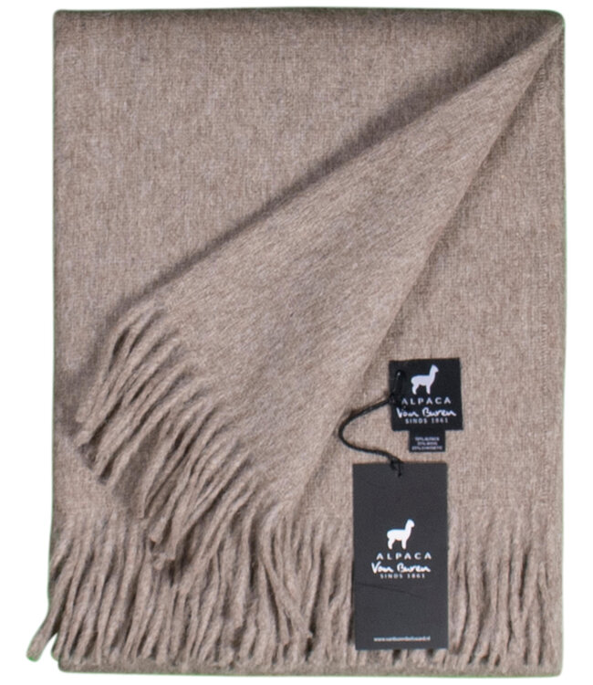 Van Buren sinds 1861 Alpaca Plaid | Beige | 200x150cm