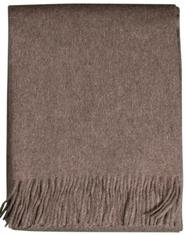 Van Buren sinds 1861 Alpaca Plaid | Chocolade | 200x150 cm