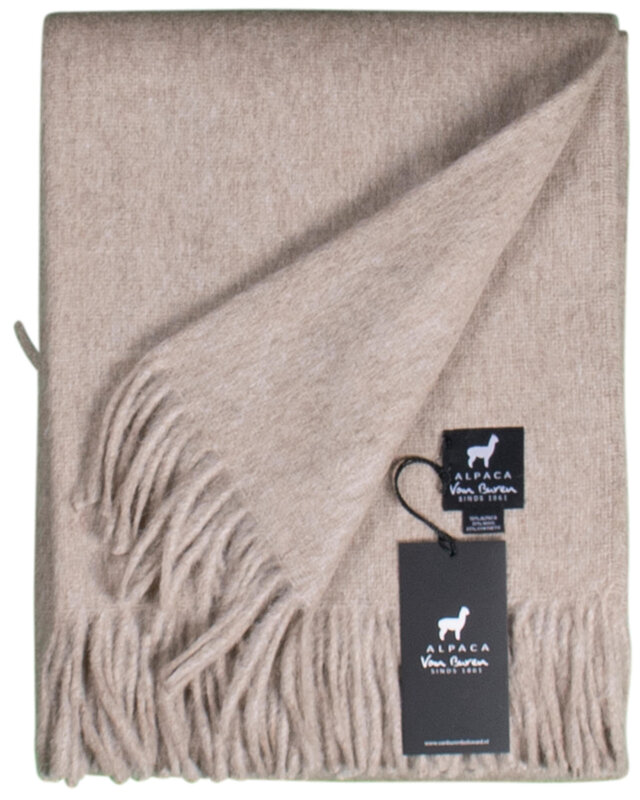 Van Buren sinds 1861 Alpaca Plaid | Lichtbeige | 200x150cm