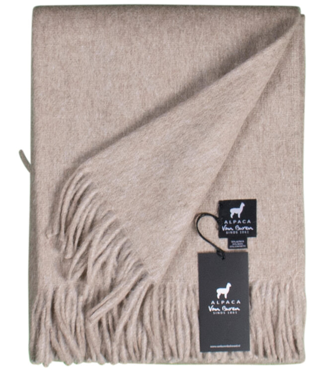 Van Buren sinds 1861 Alpaca Plaid | Lichtbeige | 200x150cm