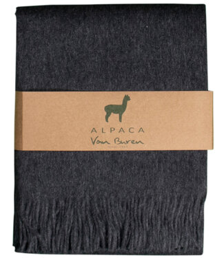 Van Buren sinds 1861 Alpaca plaid | antraciet | 200x150 cm
