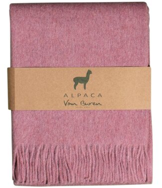 Van Buren sinds 1861 Alpaca Plaid | Roze | 200 x 150 cm