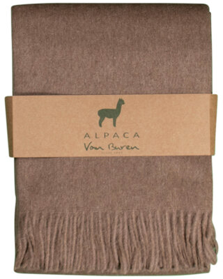 Van Buren sinds 1861 Alpaca plaid | Karamel | 200x150 cm