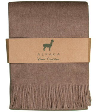 Van Buren sinds 1861 Alpaca plaid | Karamel | 200x150 cm