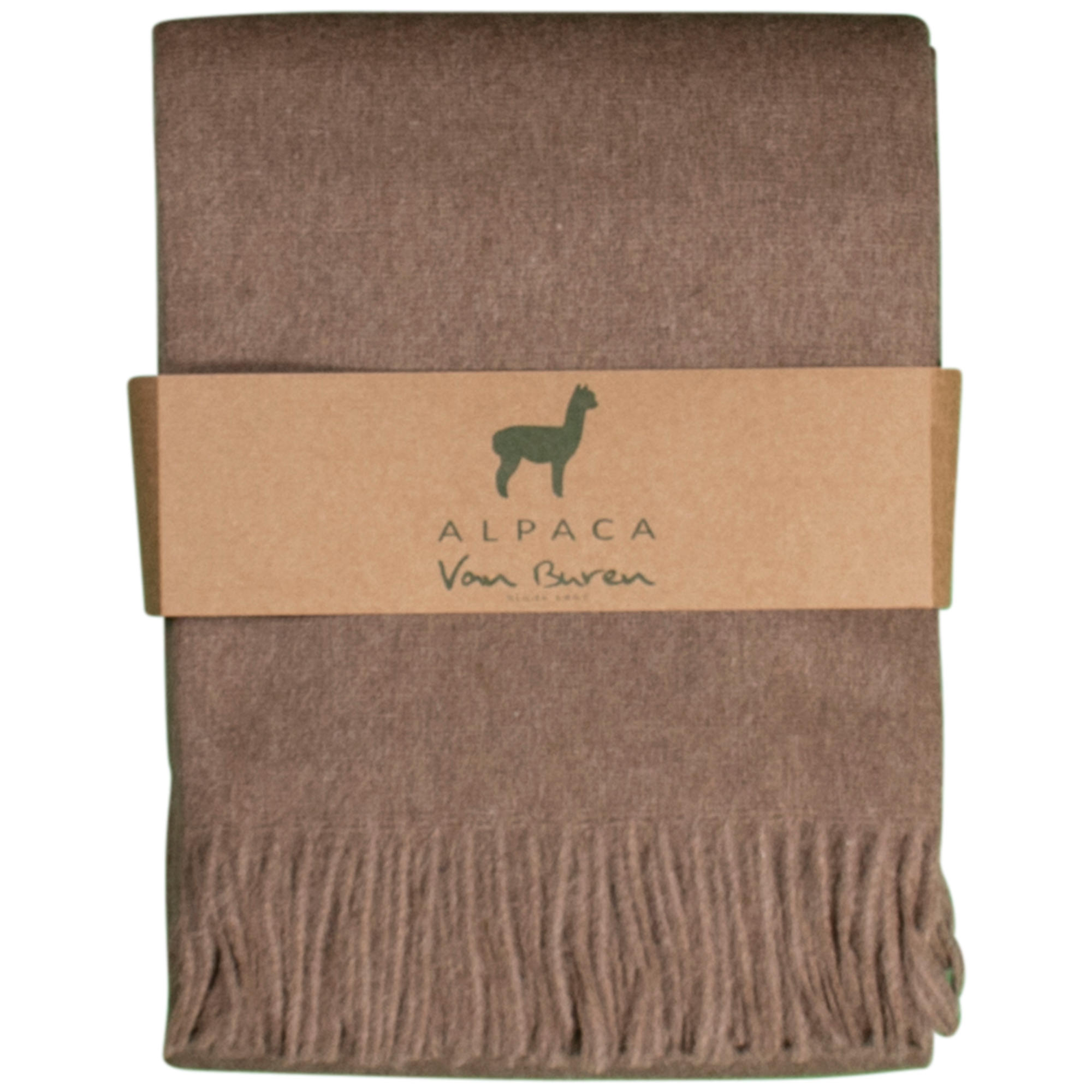 Van Buren sinds 1861 Alpaca plaid | Karamel | 200x150 cm