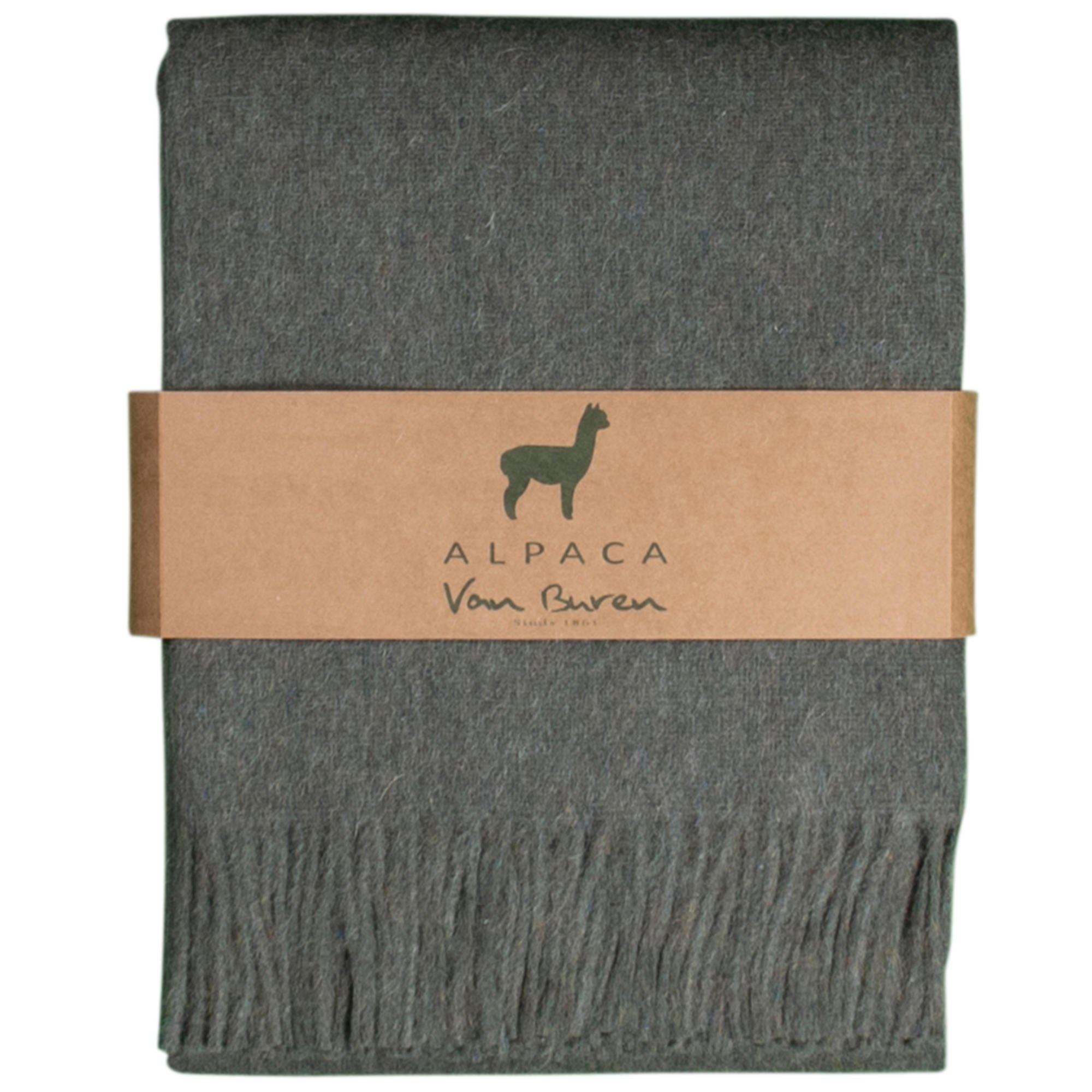 Van Buren sinds 1861 Alpaca Plaid | Donkergroen | 200x150 cm