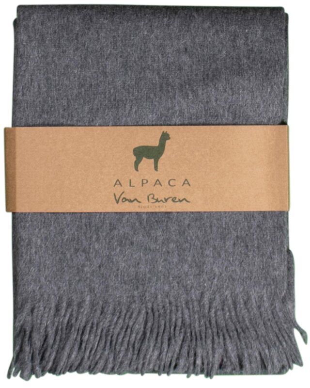 Van Buren sinds 1861 Alpaca Plaid | Grijs | 200x150cm