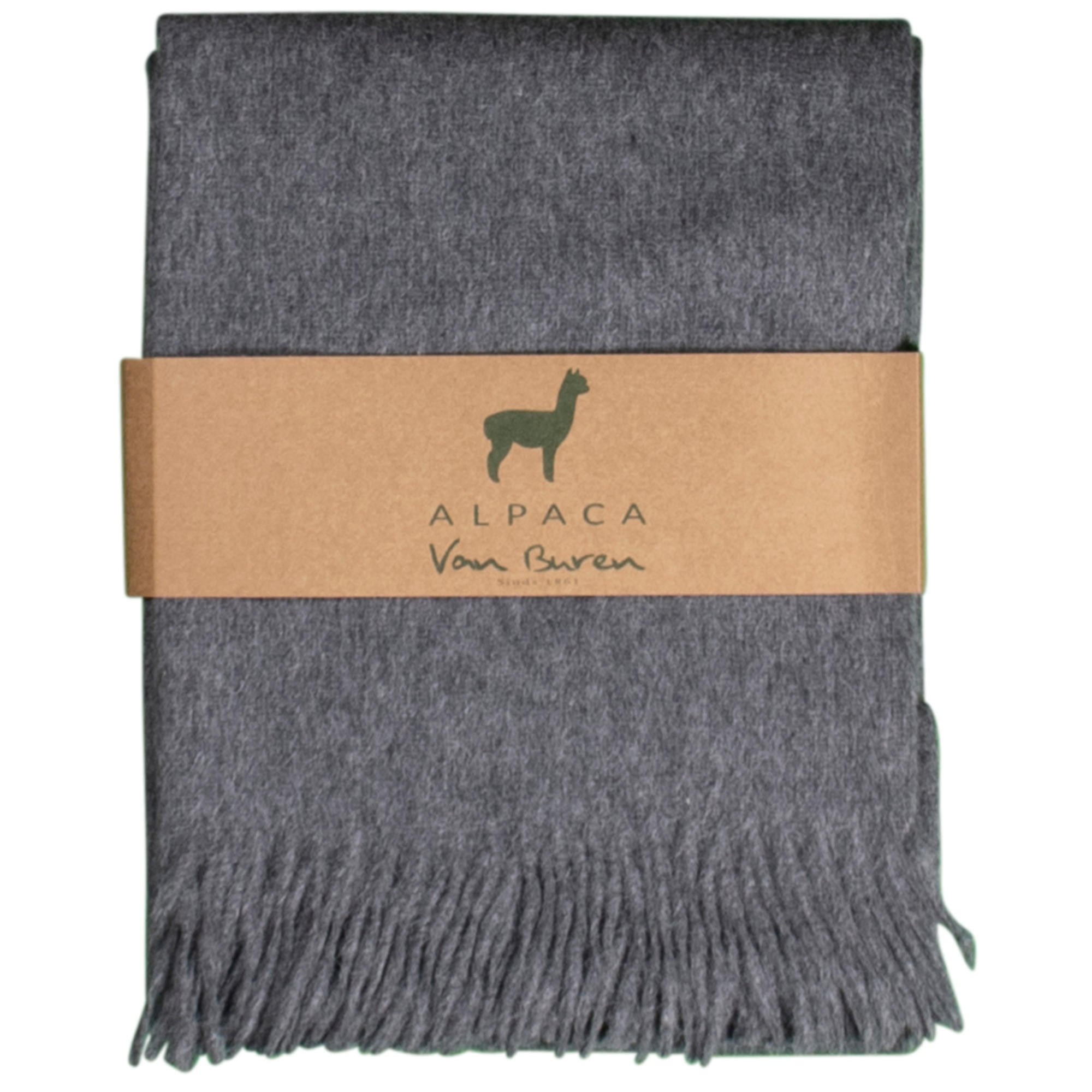 Van Buren sinds 1861 Alpaca Plaid | Grijs | 200x150cm