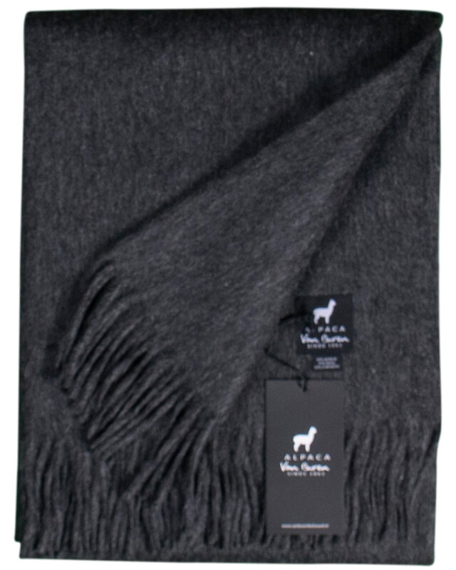Van Buren sinds 1861 Alpaca plaid | antraciet | 200x150 cm