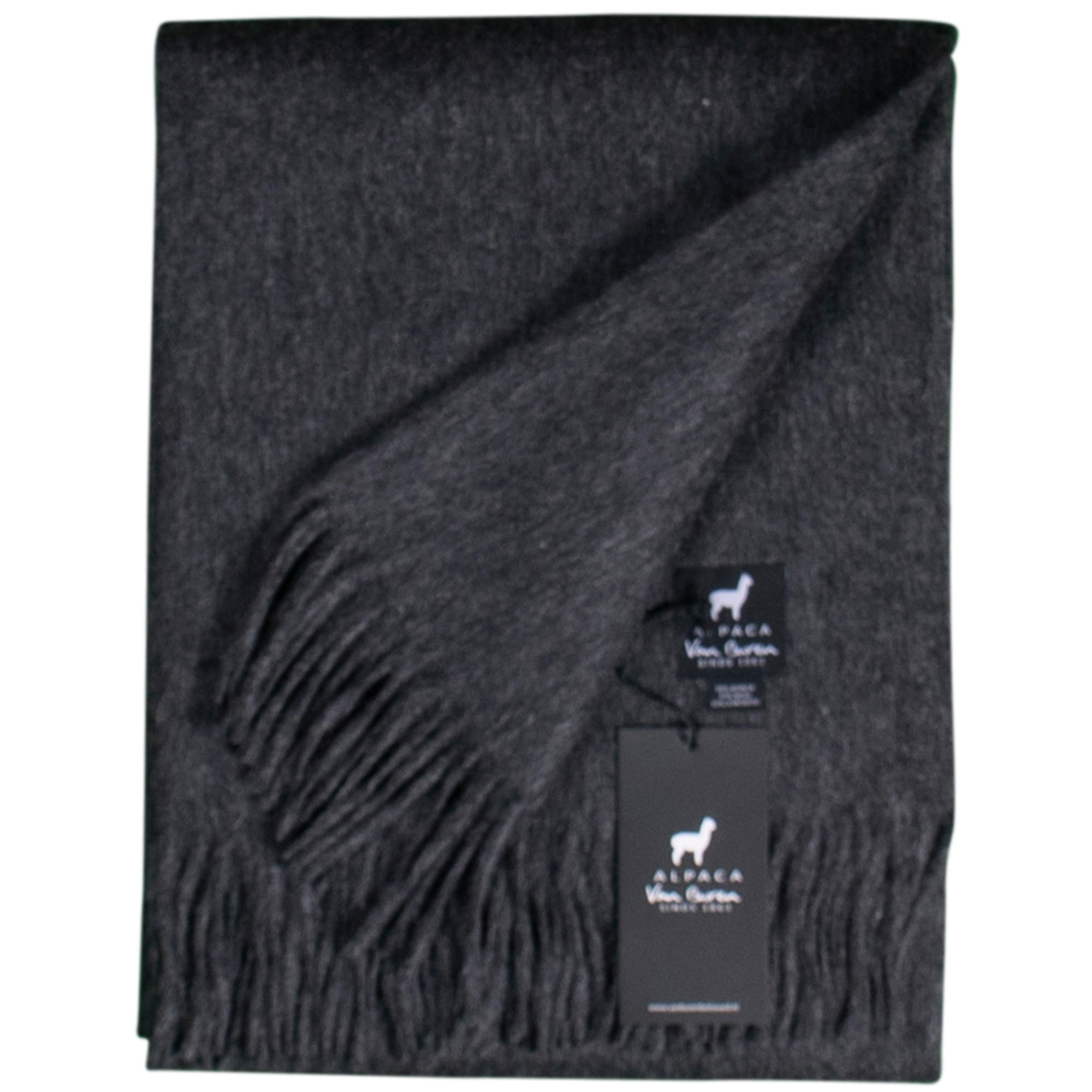 Van Buren sinds 1861 Alpaca plaid | antraciet | 200x150 cm