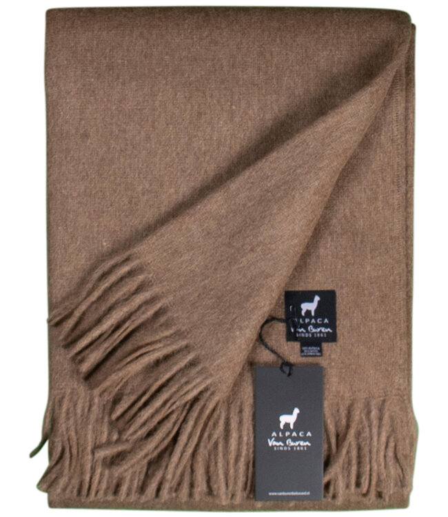 Van Buren sinds 1861 Alpaca plaid | Karamel | 200x150 cm
