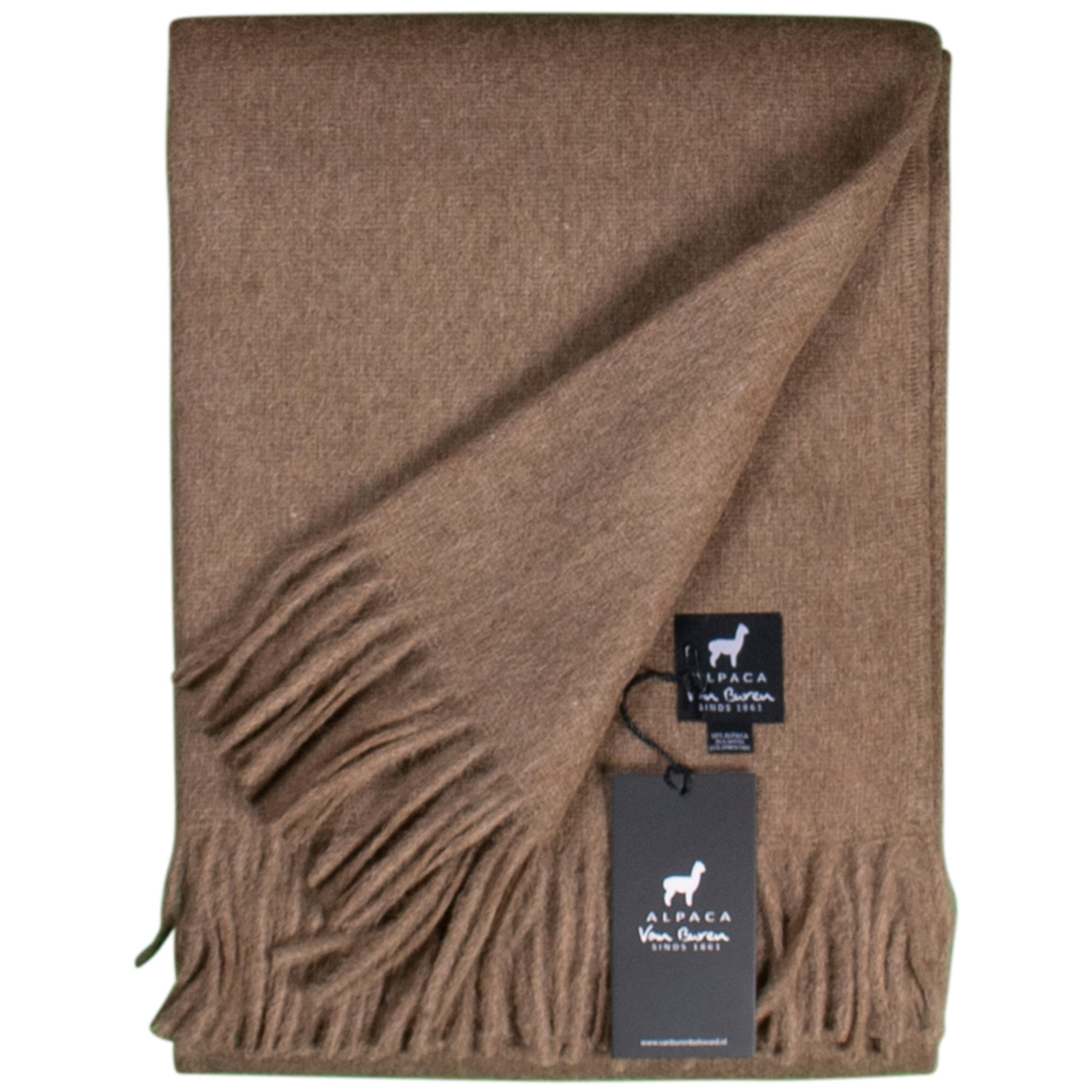 Van Buren sinds 1861 Alpaca plaid | Karamel | 200x150 cm