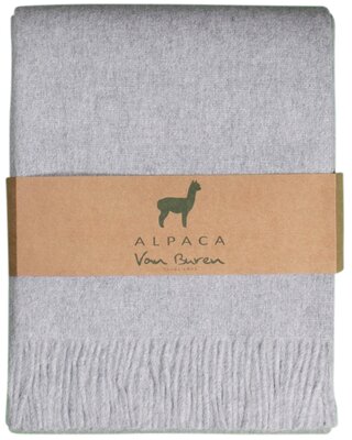 Van Buren sinds 1861 Alpaca Plaid | Lichtgrijs | 200x150cm