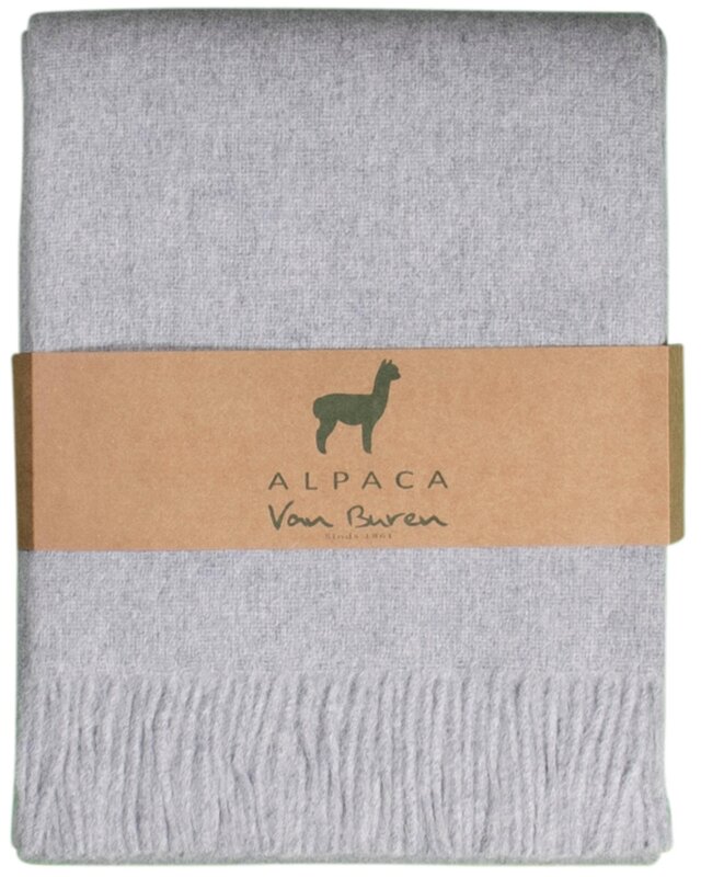 Van Buren sinds 1861 Alpaca Plaid | Lichtgrijs | 200x150cm