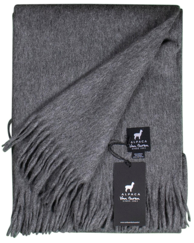Van Buren sinds 1861 Alpaca Plaid | Grijs | 200x150cm