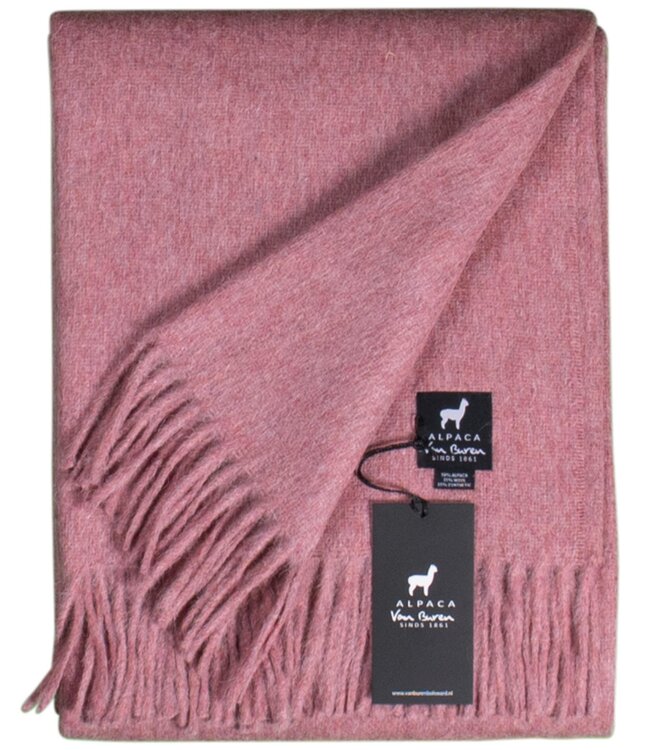 Van Buren sinds 1861 Alpaca Plaid | Roze | 200 x 150 cm