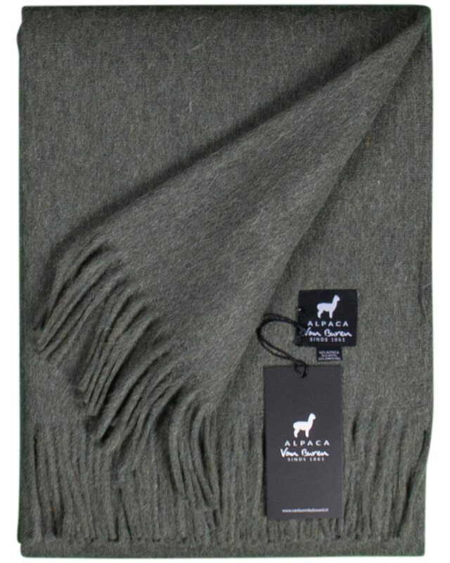 Van Buren sinds 1861 Alpaca Plaid | Donkergroen | 200x150 cm